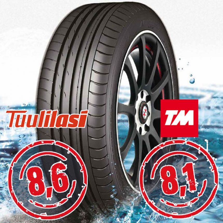 Sportnex AS-2+ TM- ja Tuulilasi-testimenestys 205/45-17 V